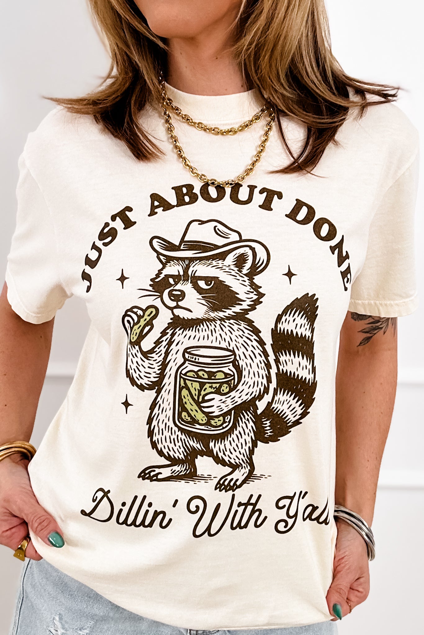 Plus/Reg Short Sleeve "Just About Done..." Graphic Tee