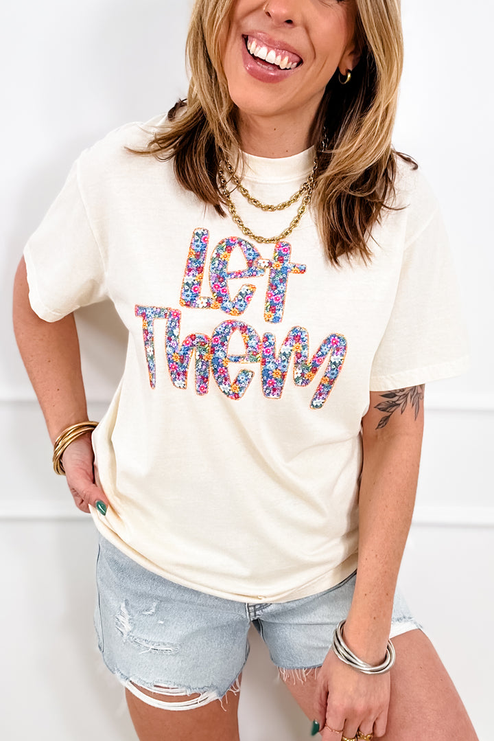 Plus/Reg Short Sleeve "Let Them" Graphic Tee