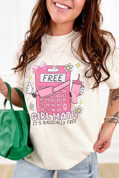 Plus/Reg Short Sleeve "Girl Math" Graphic Tee