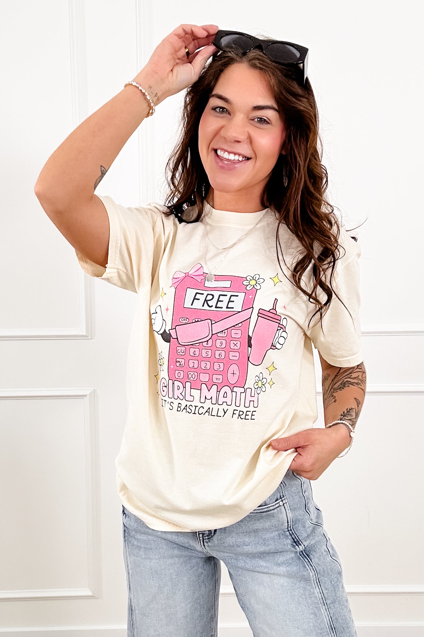 Plus/Reg Short Sleeve "Girl Math" Graphic Tee