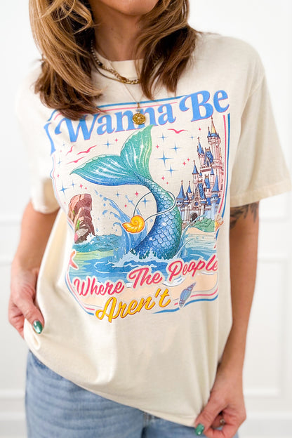 Plus/Reg Short Sleeve "I Wanna Be Where The People Aren't" Graphic Tee