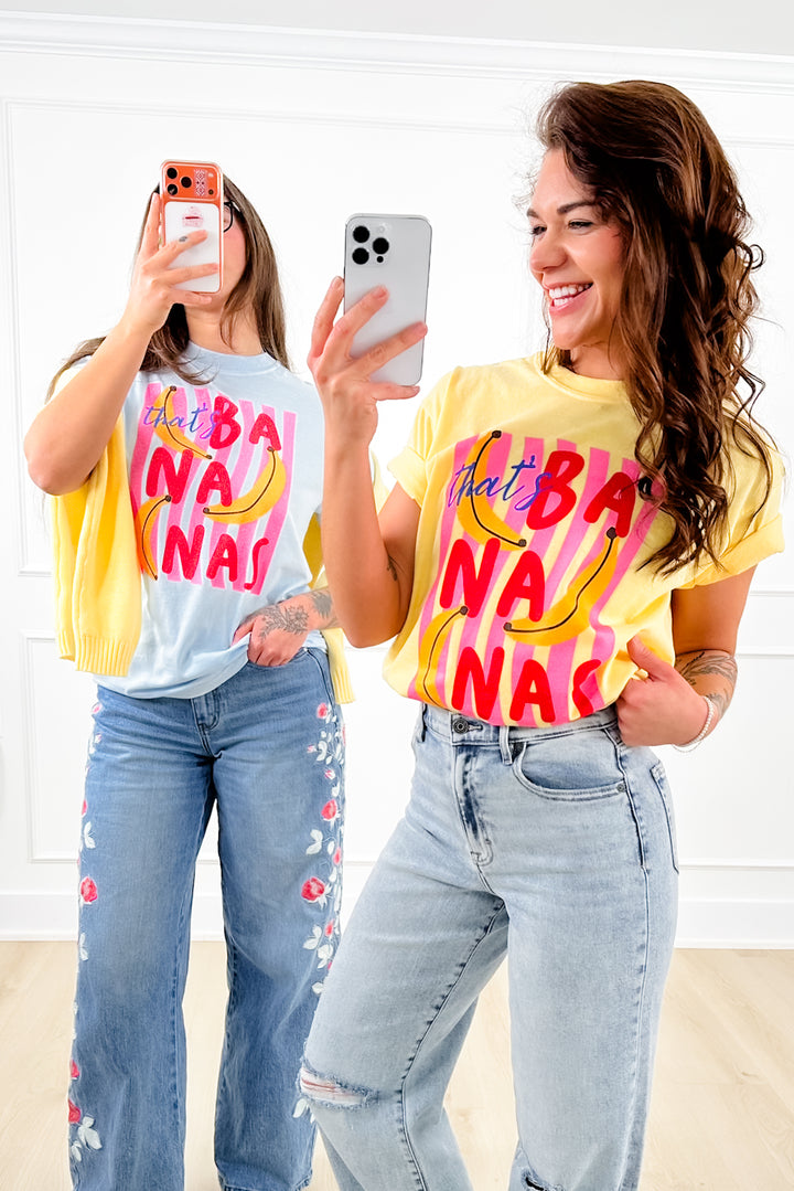 Plus/Reg Short Sleeve "That's Bananas" Graphic Tee