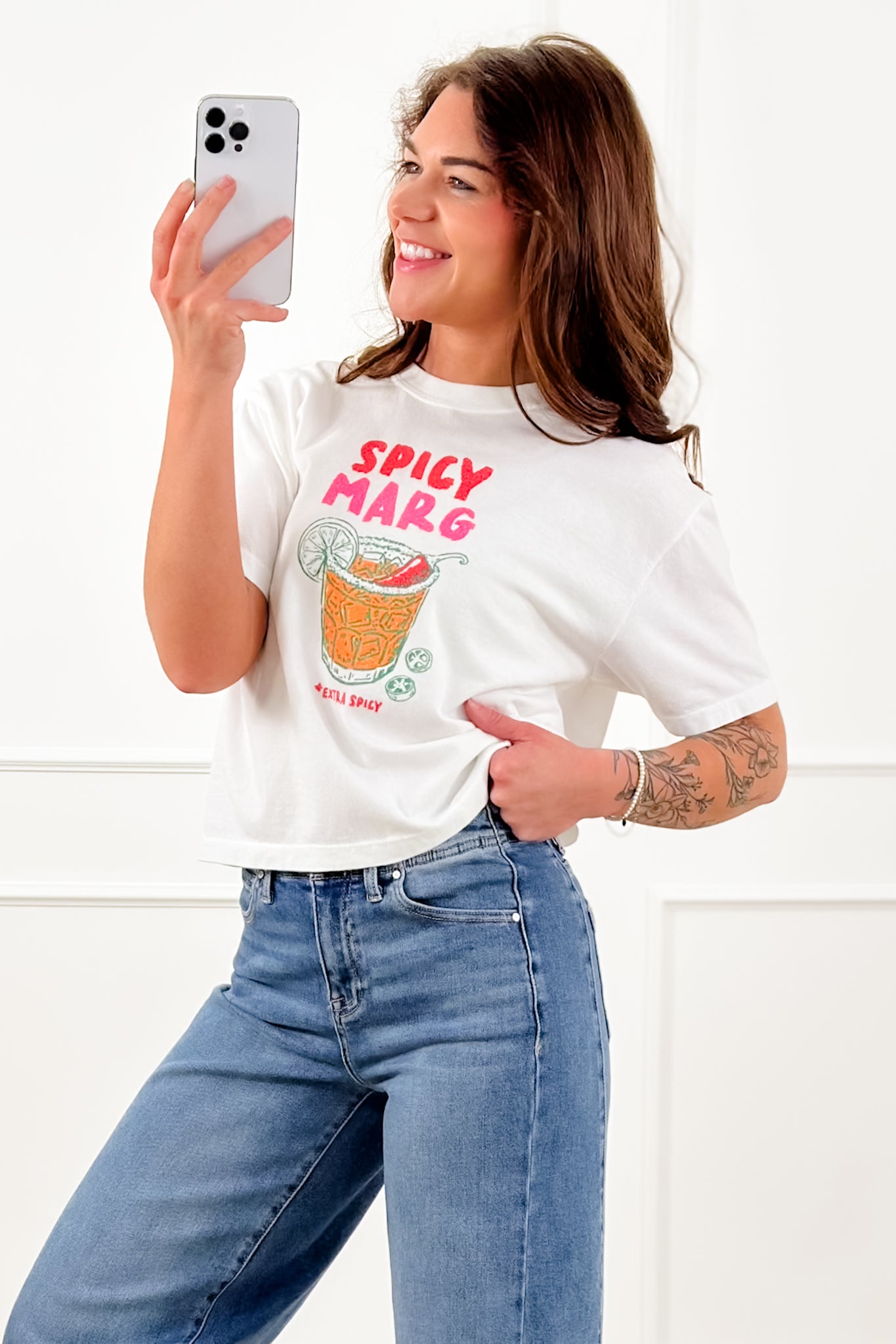 Plus/Reg Short Sleeve "Spicy Marg" Graphic Tee