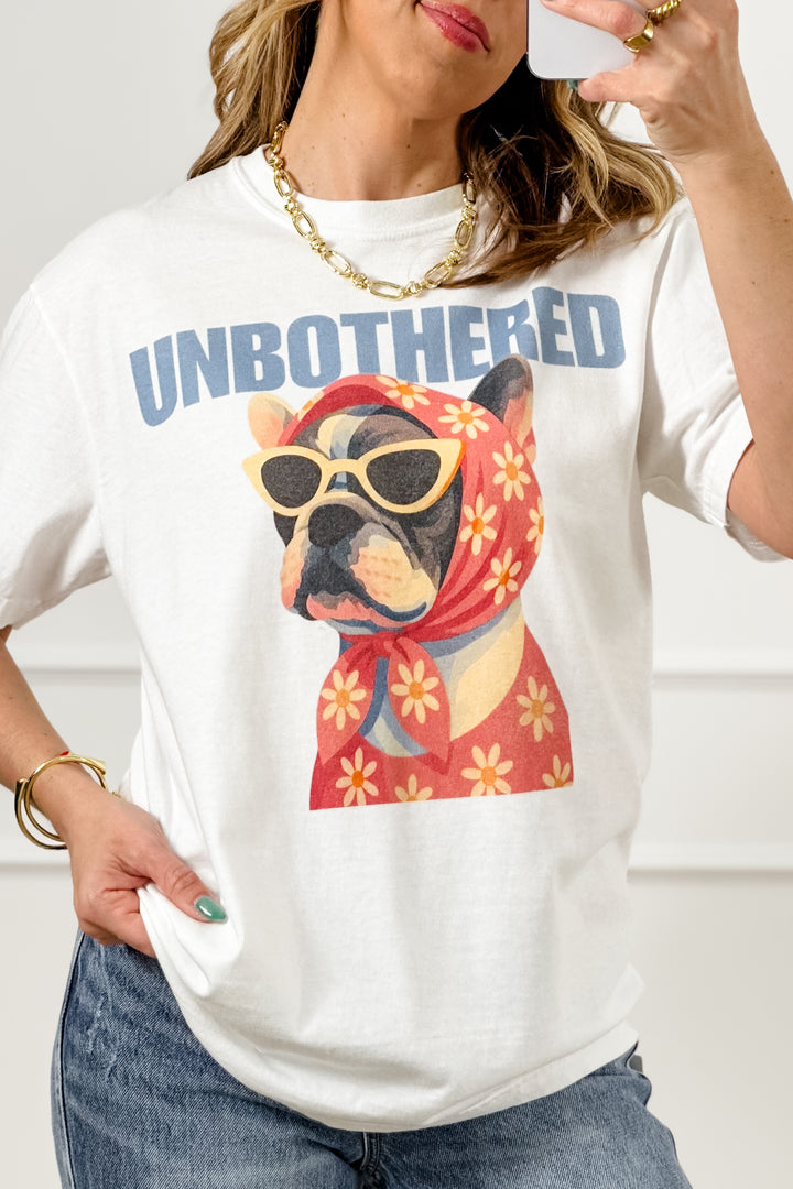 Plus/Reg Short Sleeve "Unbothered" Graphic Tee