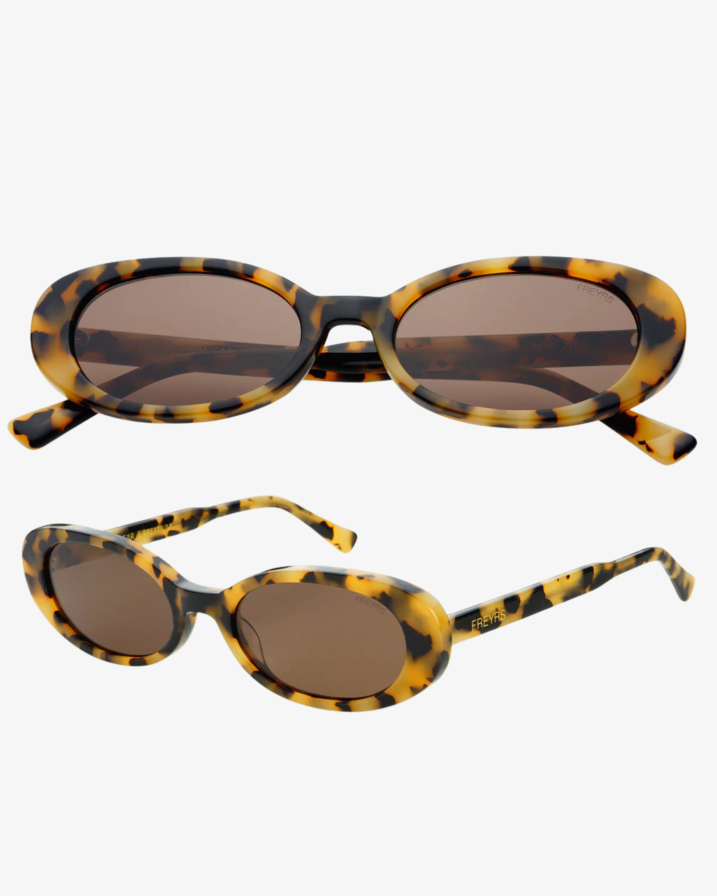 Freyrs Mimi Acetate Oval Sunglasses