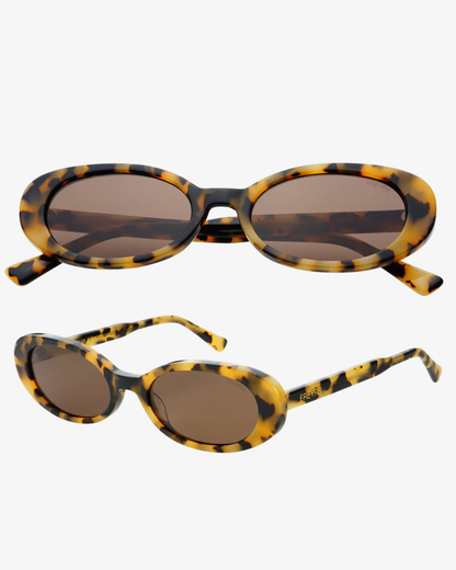 Freyrs Mimi Acetate Oval Sunglasses