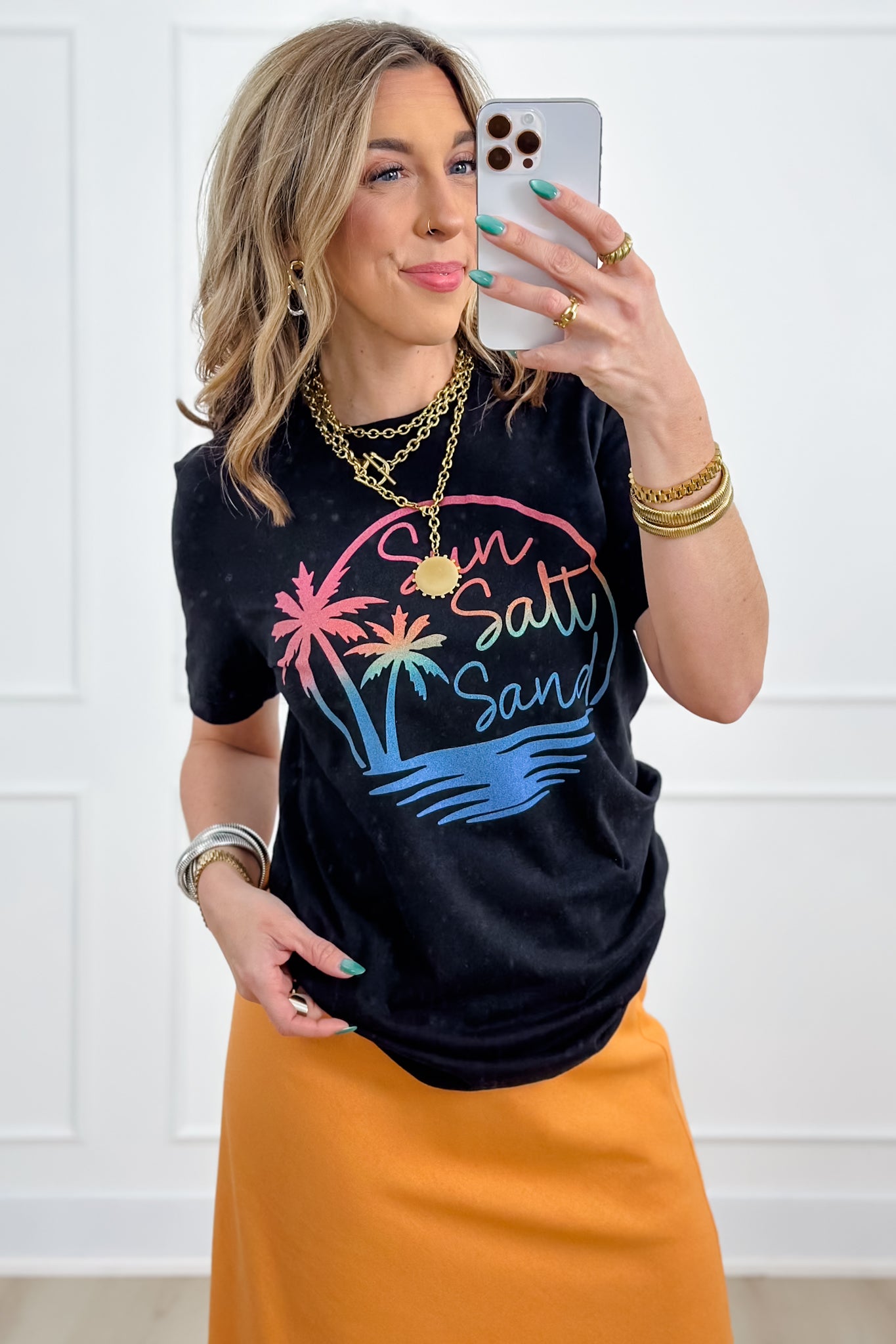 Plus/Reg Short Sleeve "Sun Salt Sand" Graphic Tee