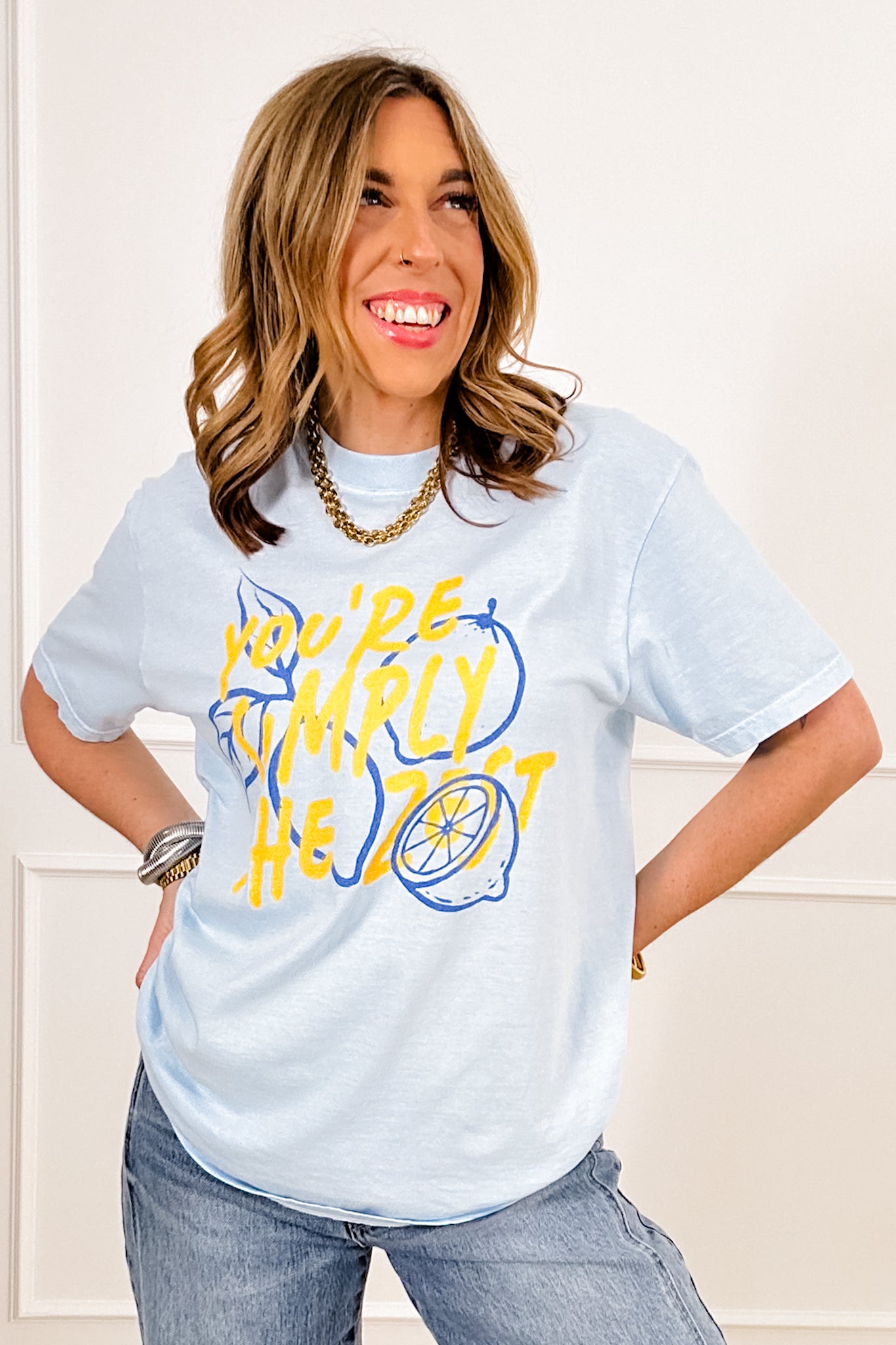 Plus/Reg Short Sleeve "You're Simply The Zest" Graphic Tee