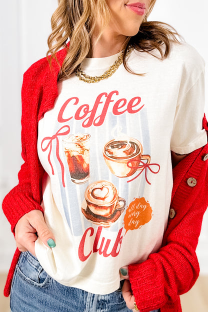 Plus/Reg Short Sleeve "Coffee Club" Graphic Tee