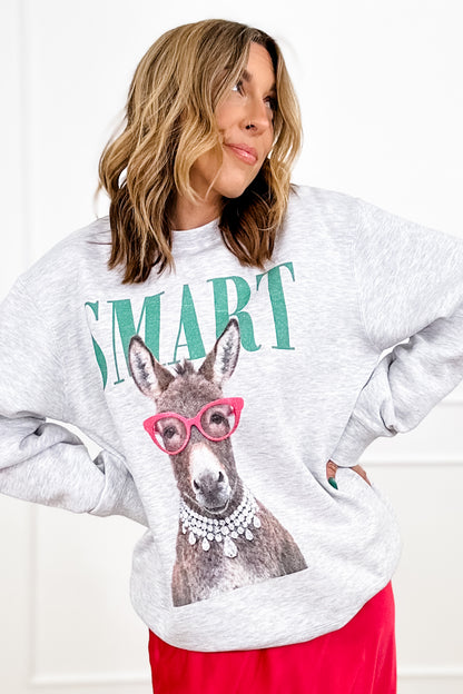 Plus/Reg Long Sleeve Smart A** Graphic Sweatshirt