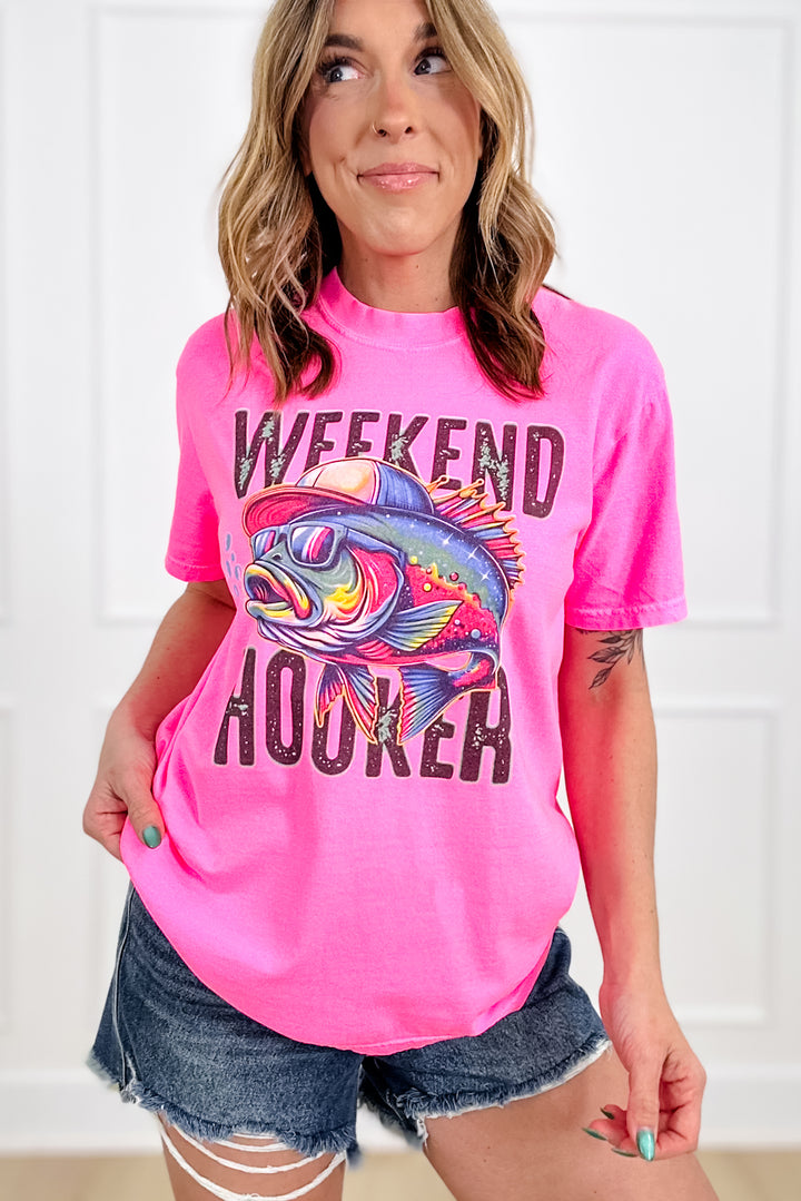 Plus/Reg Short Sleeve "Weekend Hooker" Graphic Tee