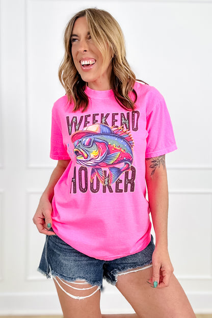 Plus/Reg Short Sleeve "Weekend Hooker" Graphic Tee