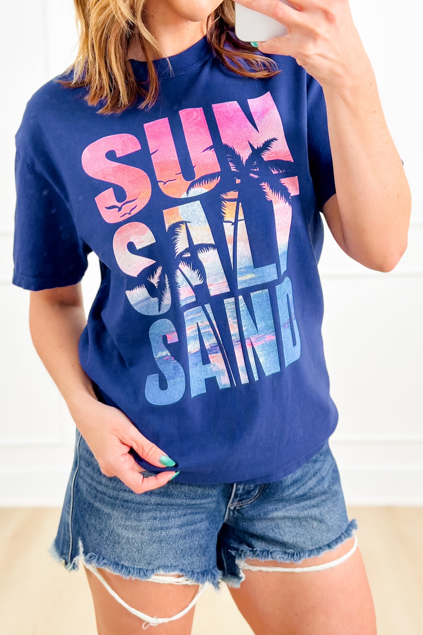 Plus/Reg Short Sleeve "Sun Salt Sand" Graphic Tee