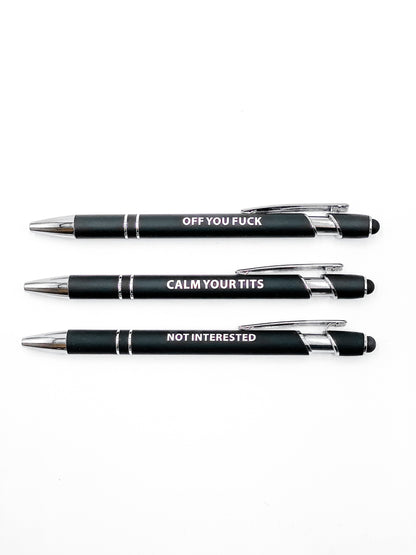 RESTOCK & NEW OPTIONS! Snarky Pens (Multiple Options)