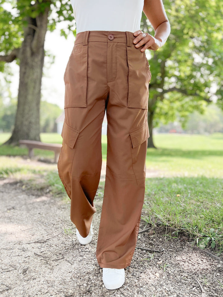 High Waist Wide Leg Cargo Pant