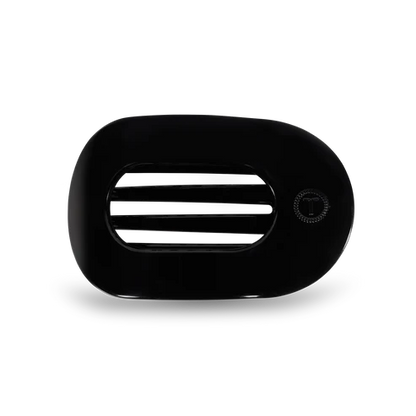 Teleties Jet Black Flat Round Hair Clip *Final Sale*
