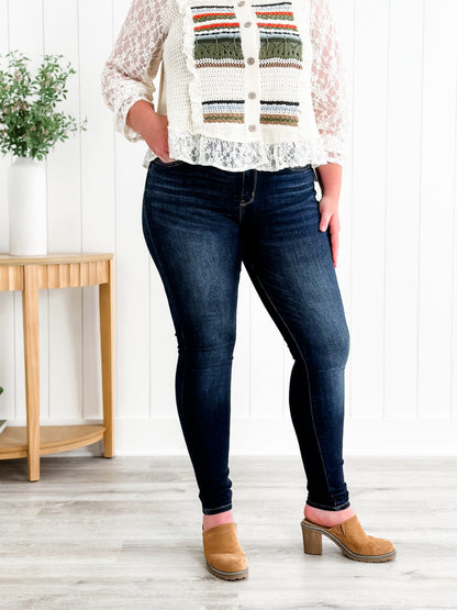 Judy Blue Long Tall Sally Non-Distressed Skinny Jeans (34" INSEAM!)