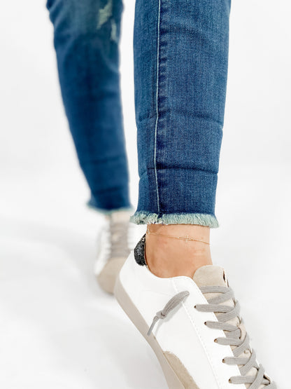 Judy Blue midrise double cuff long boyfriend