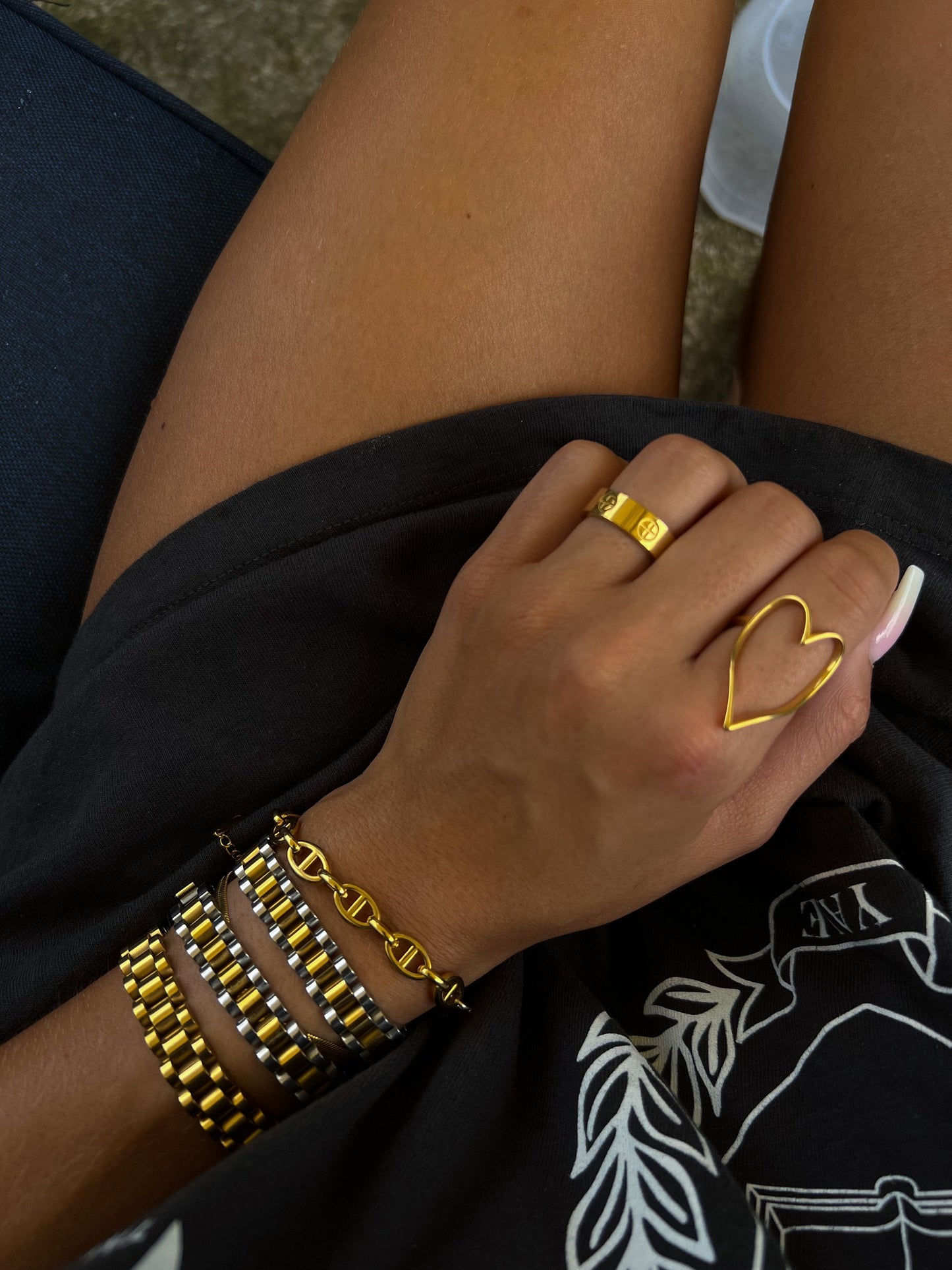 Restock! Chansutt Pearls Gold Heart Ring