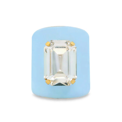 TOVA Mini Roddy Gold Plated Crystal Ring