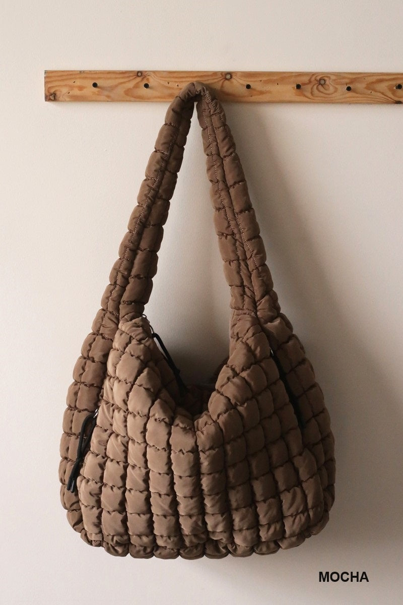 Door Buster! Premium Oversized Quilted Carryall Crossbody Bag