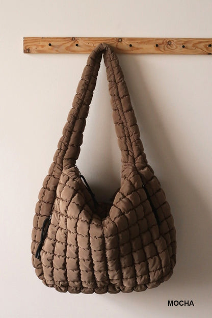 Door Buster! Premium Oversized Quilted Carryall Crossbody Bag