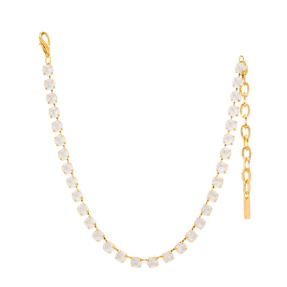 Restock! TOVA Oakland Necklace in White Matte - Freckled Poppy