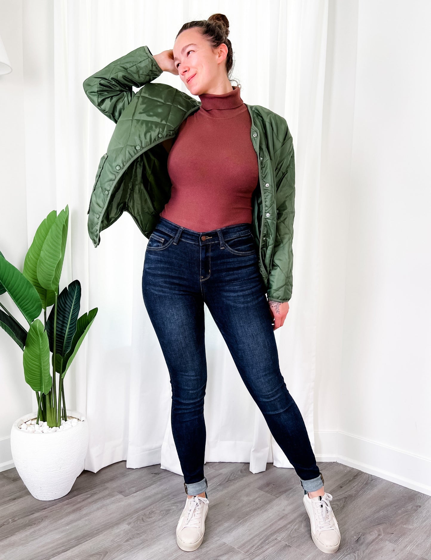 Judy Blue Long Tall Sally Non-Distressed Skinny Jeans (34" INSEAM!)