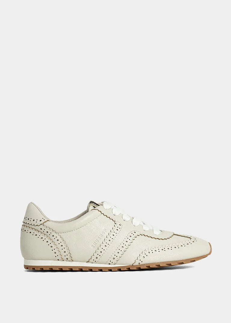 Shu Shop Perforated Vegan Leather Low Top Sneakers