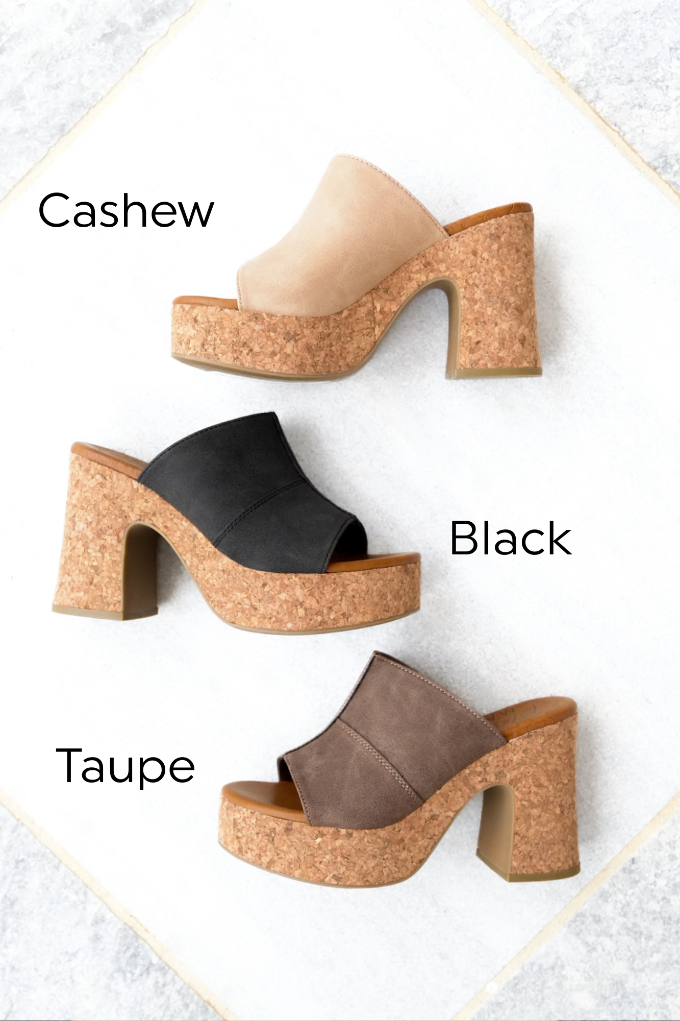 Restock! Blowfish Poznan Chunky Cork Platform Heel Slides