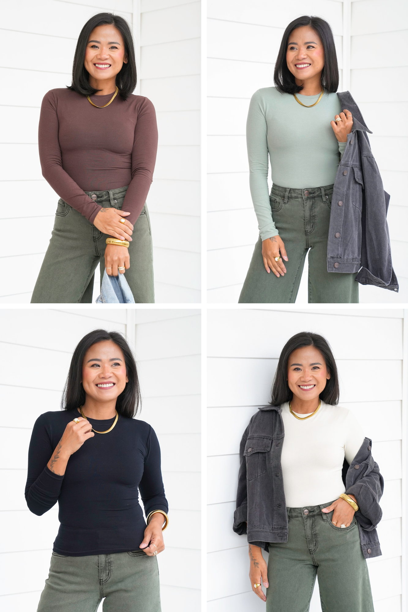 Solid Long Sleeve Top