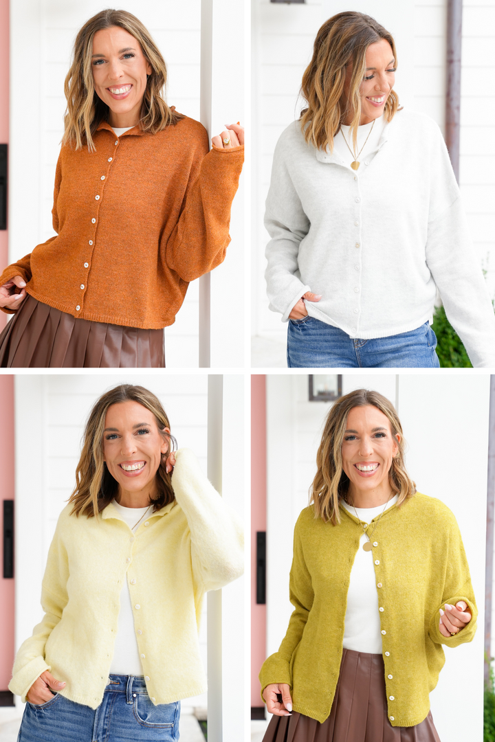 Long Sleeve Button Down Cardigan