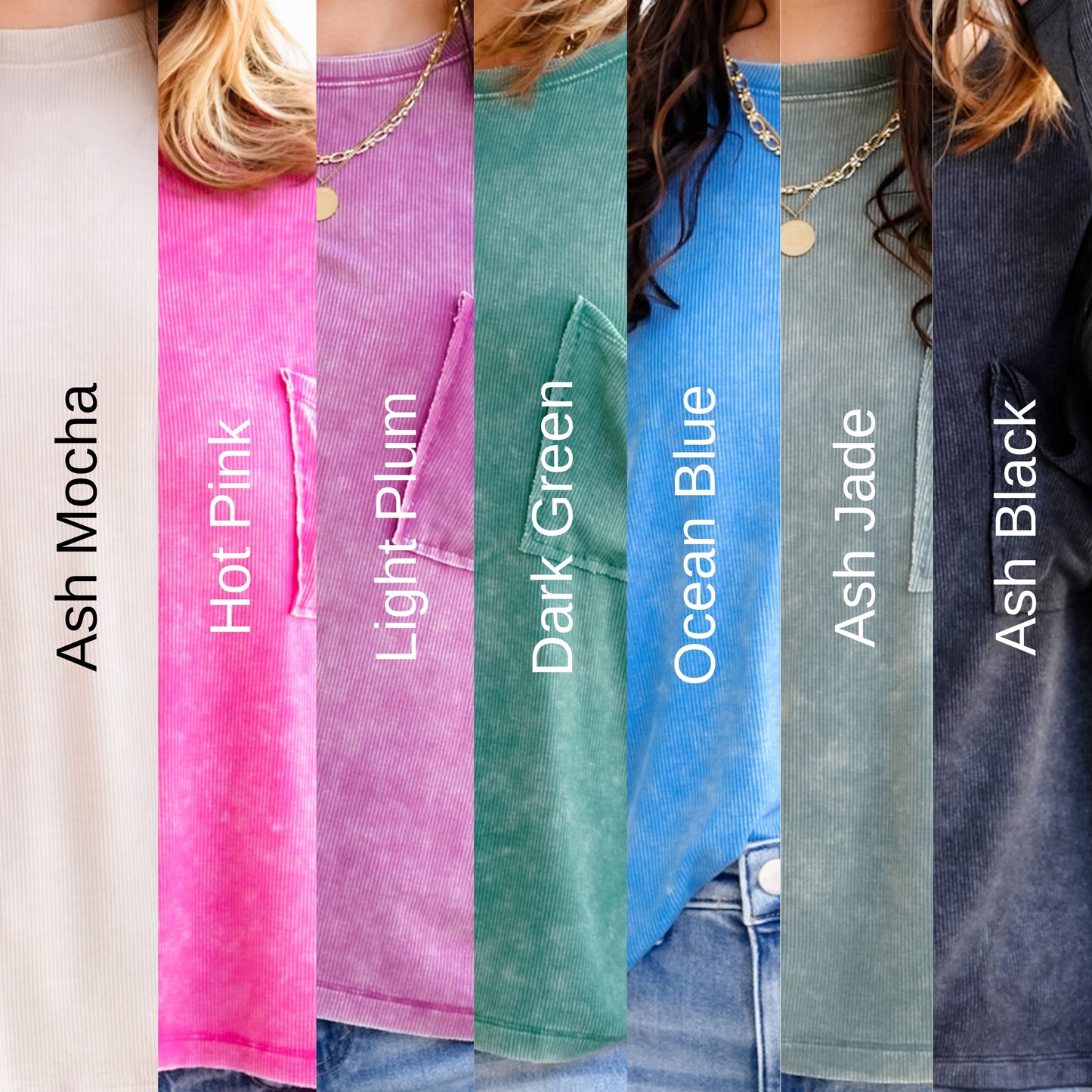 Door Buster! Zenana Washed Ribbed Dolman Sleeve Round Neck Top