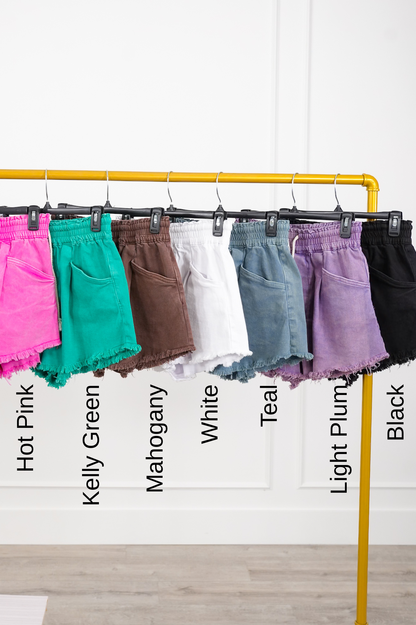 Door Buster! Zenana Washed Frayed Hem Short Pants