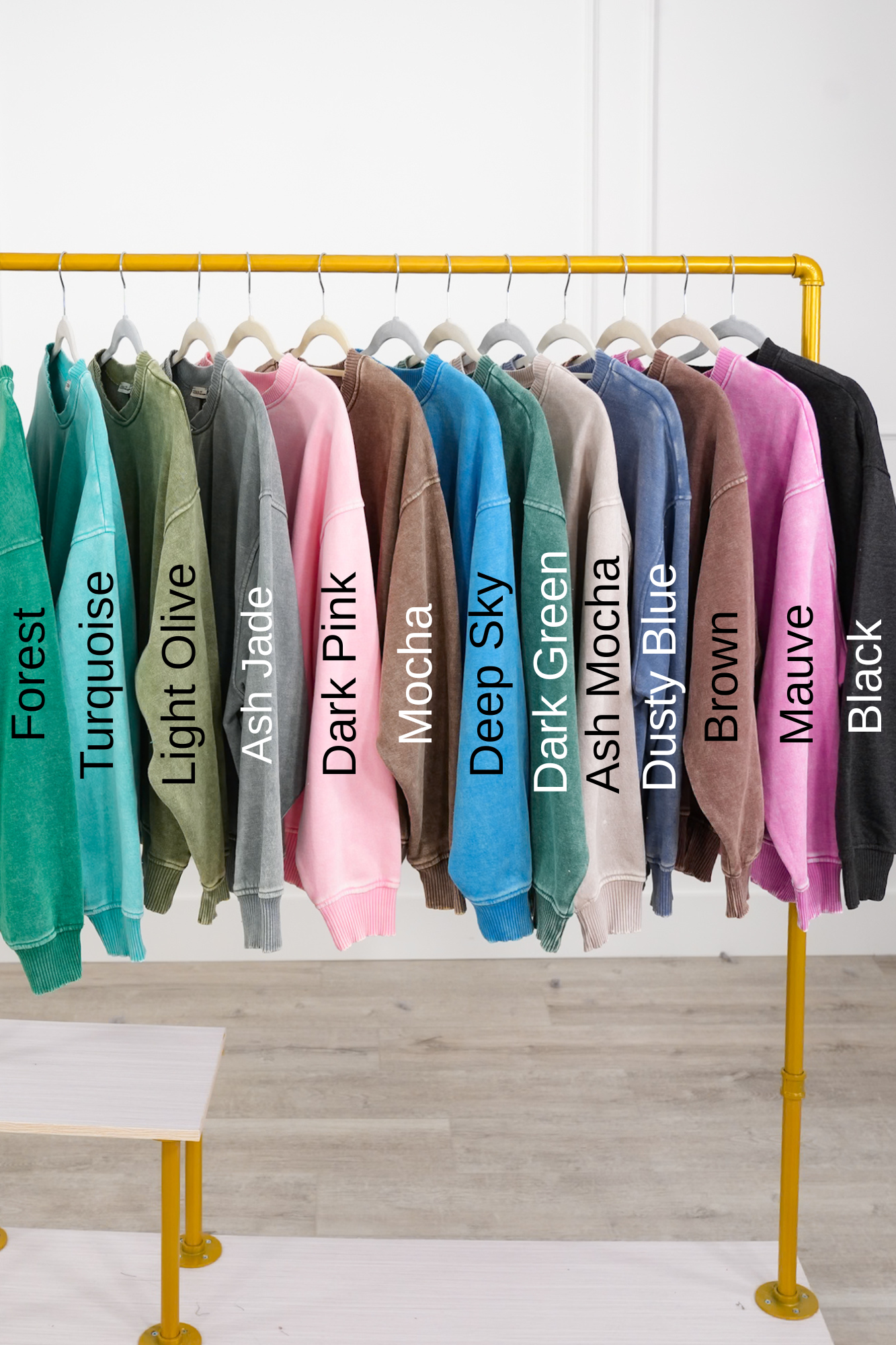 Door Buster! Plus/Reg Zenana Acid Wash Oversized Fleece Pullover
