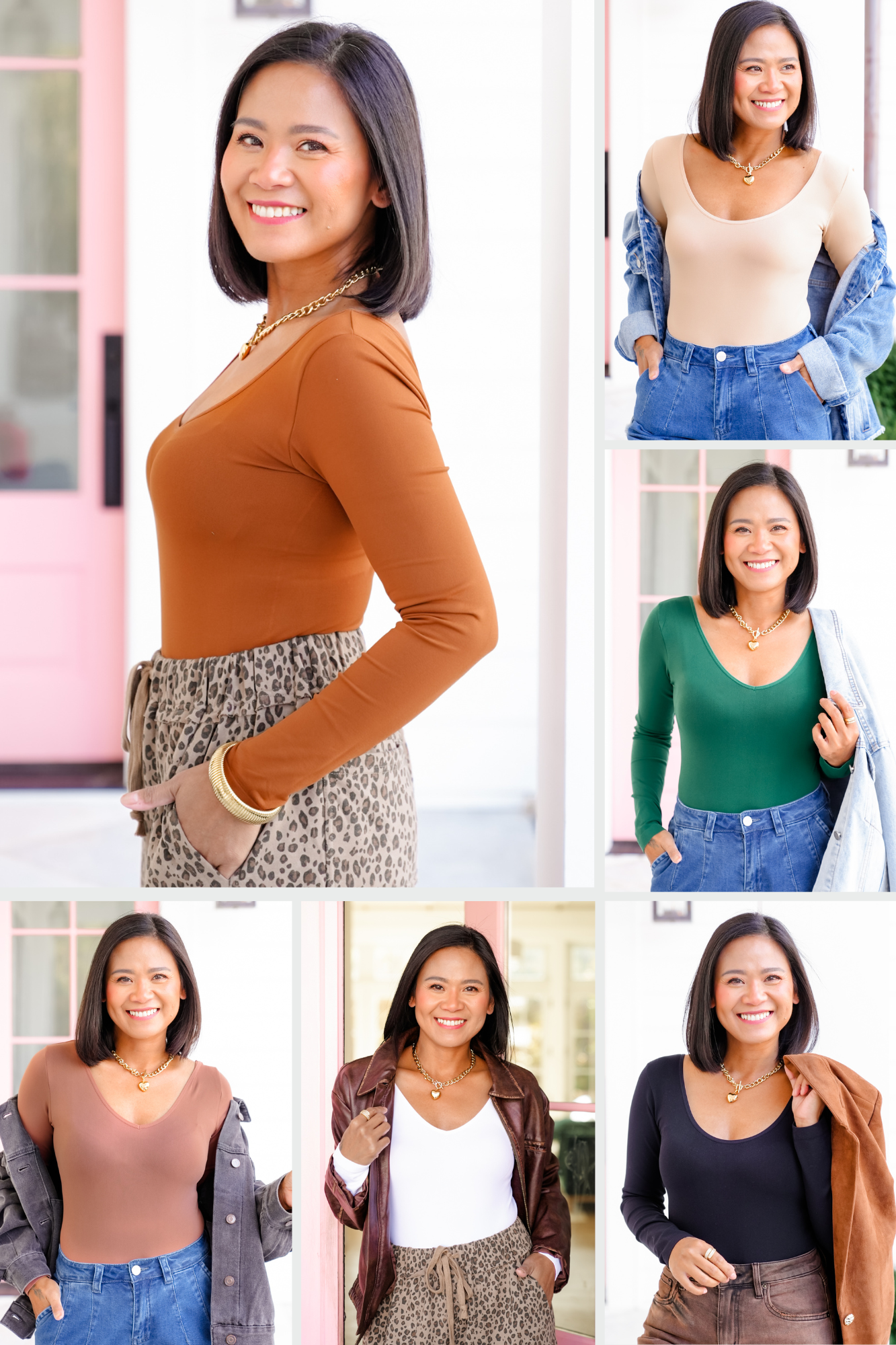 Door Buster! Plus/Reg Long Sleeve U/V Neck Bodysuit