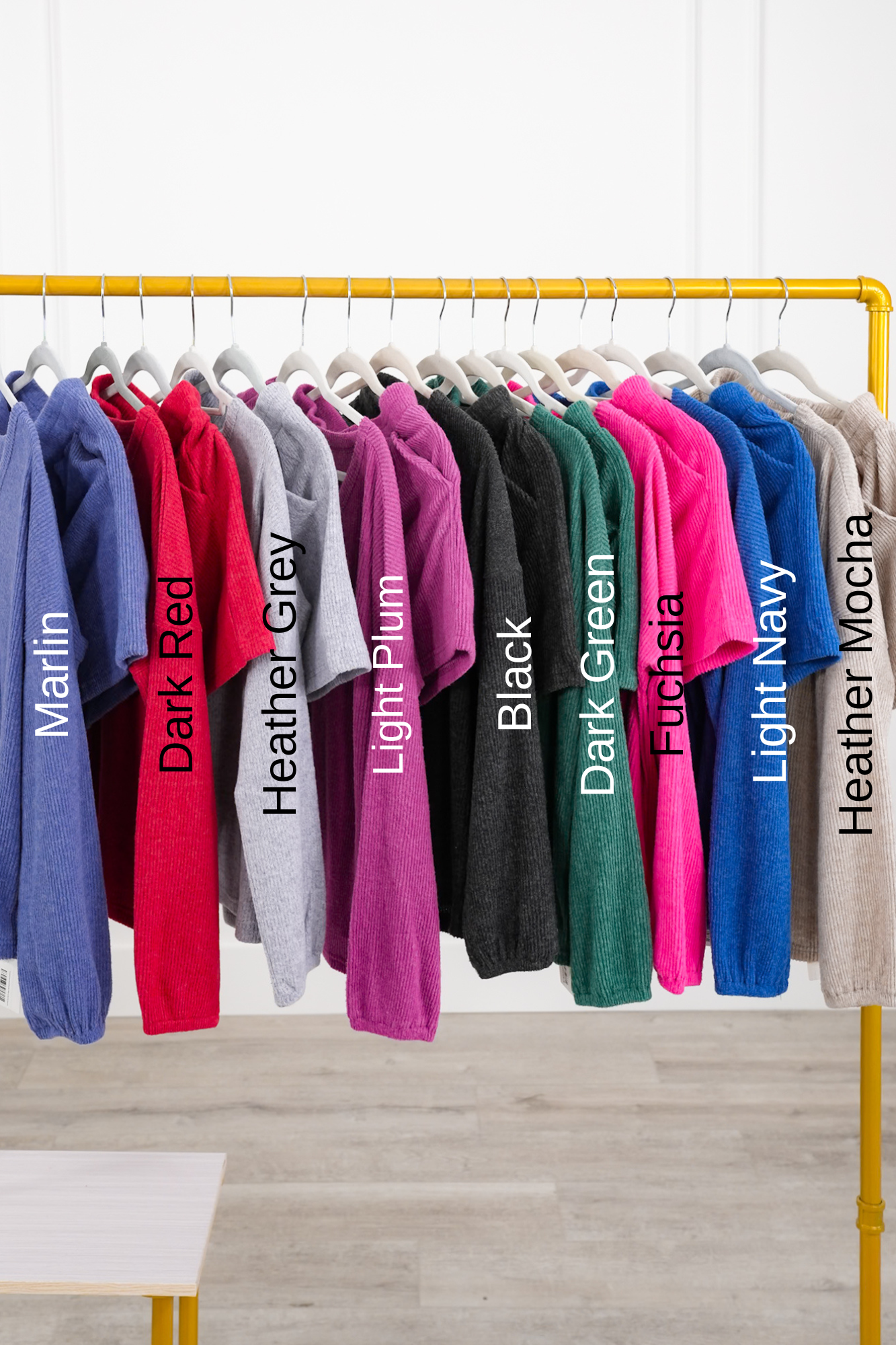 Door Buster! Zenana Brushed Ribbed Hacci V-Neck Long Sleeve Tee and Shorts Set