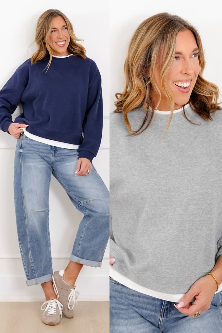 Long Sleeve Layer Pullover Top