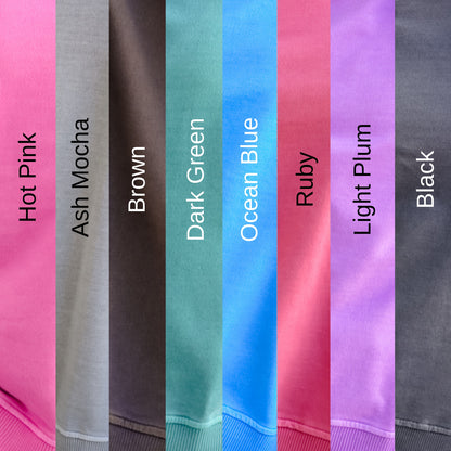 Poppy Day Door Buster! Plus/Reg Zenana French Terry Pigment Dye & Enzyme Washing Pullover