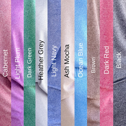 Poppy Day Door Buster! Zenana Soft Melange Long Sleeve Tee & Shorts Set