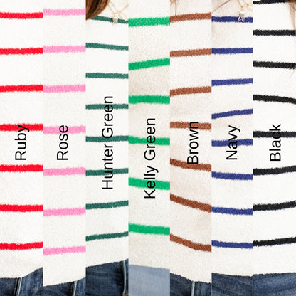 Door Buster! Zenana Stripe Sweater Tank Top