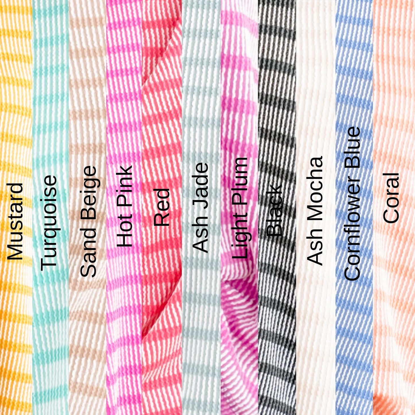 Door Buster! Zenana Raised Rib Striped Exposed Seam Top