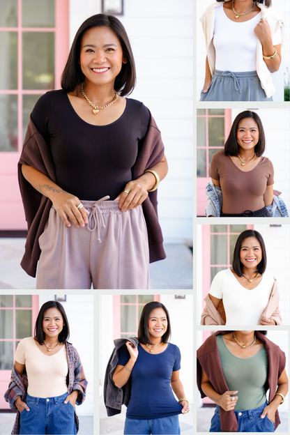 Door Buster! Plus/Reg Short Sleeve U/V Neck Top