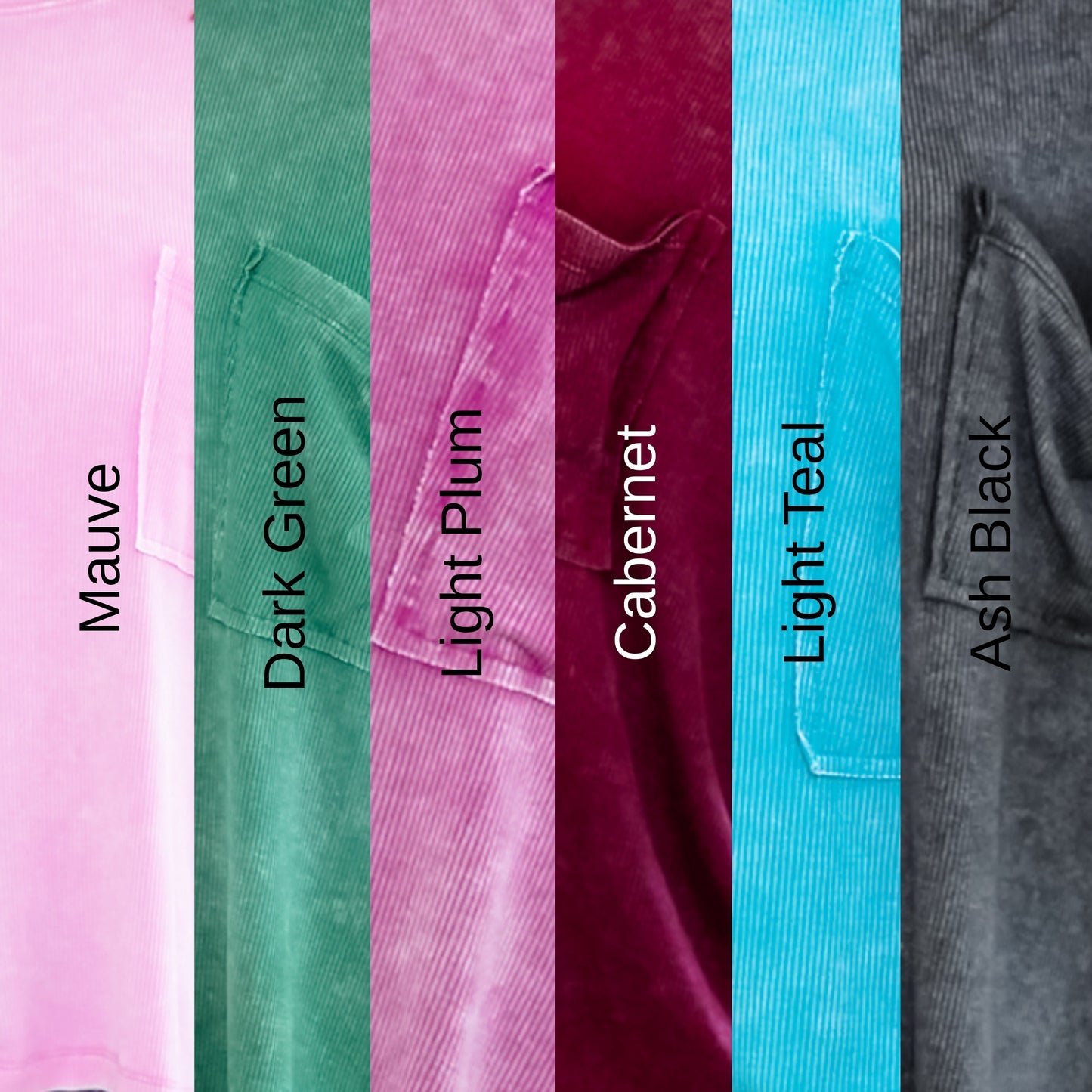 Door Buster! Zenana Washed Ribbed Dolman Sleeve Round Neck Top