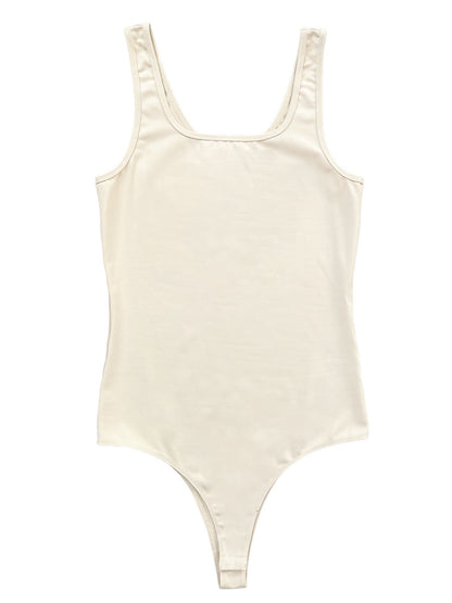 Plus/Reg Sleeveless Square Neck Bodysuit (Multiple Colors)