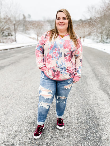 Judy Blue Yoda Best Distressed Boyfriend Jeans