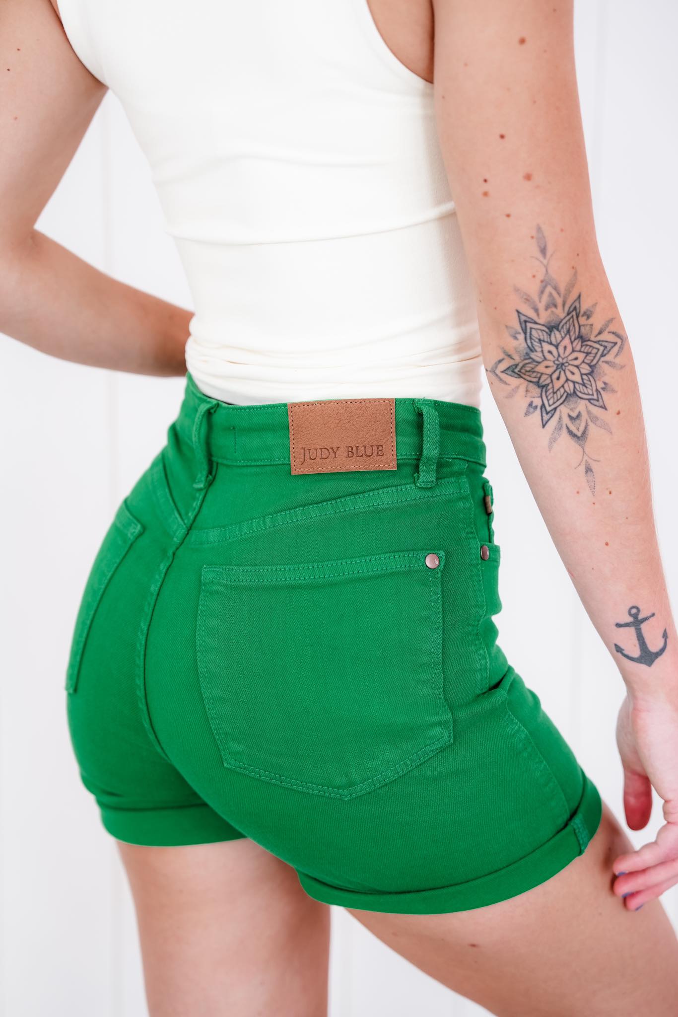 Judy Blue Tummy Control Cuffed Shorts