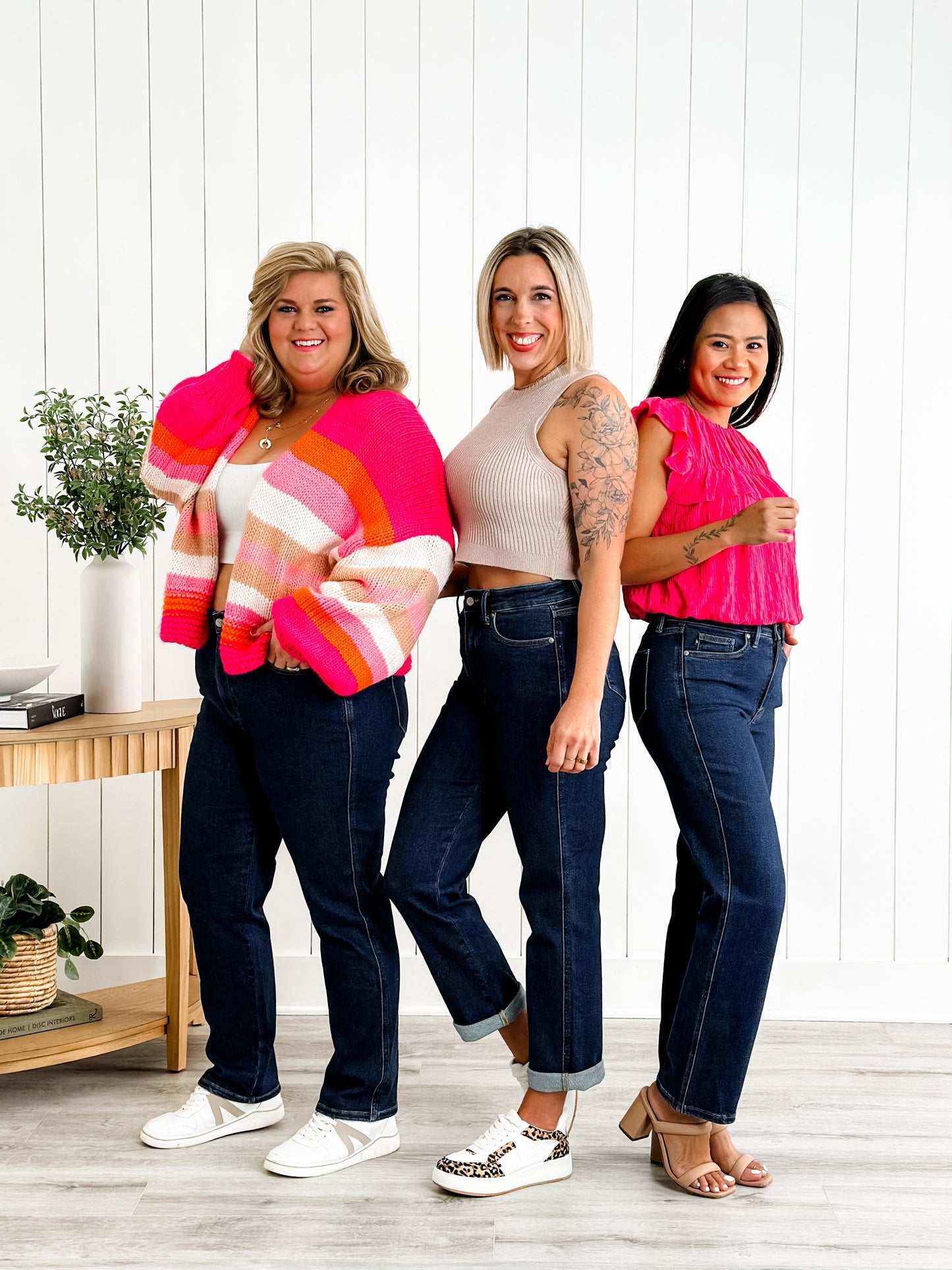 Judy Blue Straight Snatched High Rise Dark Wash Tummy Control Non Distressed Straight Leg Jeans