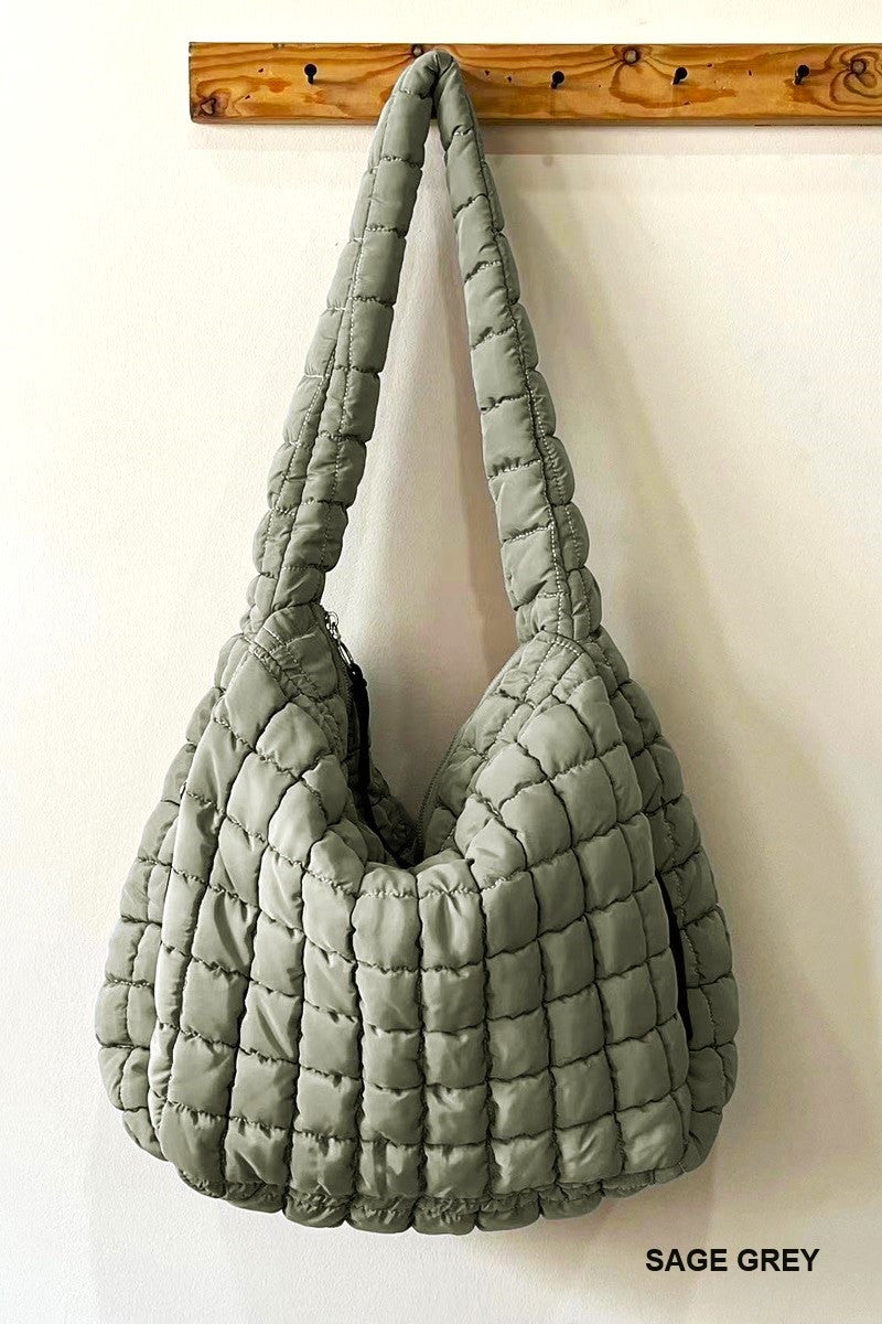 Door Buster! Premium Oversized Quilted Carryall Crossbody Bag