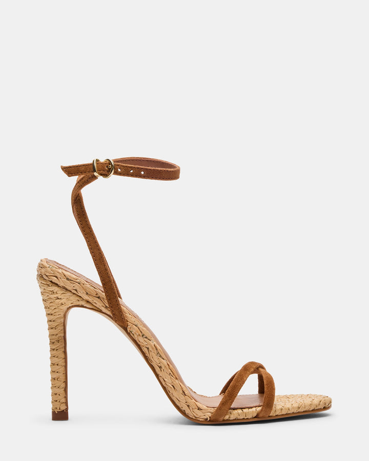 Steve Madden Steve Madden Strappy Raffia Heel with Ankle Strap
